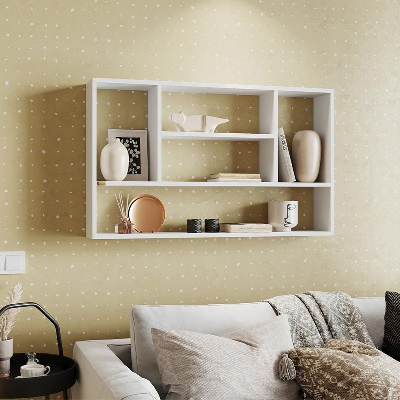 کتابخانه دیواری پنج طبقه چوبیکو مدل 860 خانمان مدل 301085