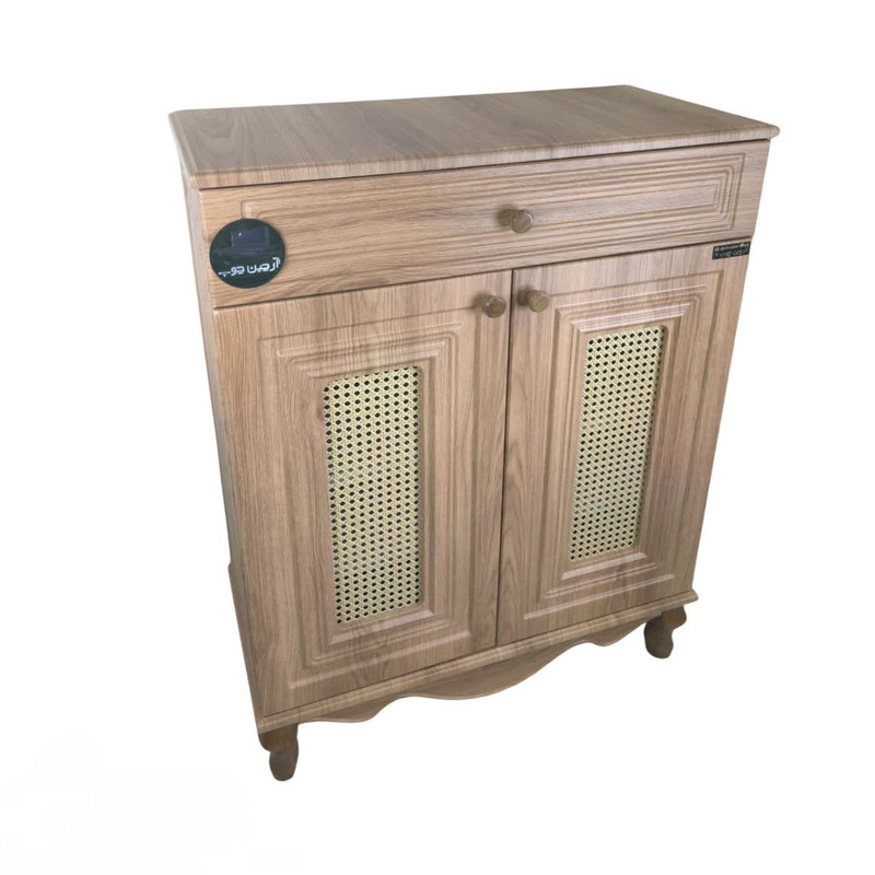 جاکفشی 4 طبقه  چوب مدل حصیری خانمان مدل 303715