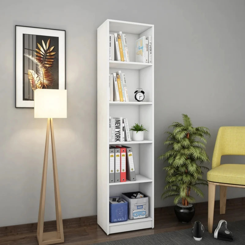 کتابخانه پنج طبقه مدل لومین F50 خانمان مدل 301000