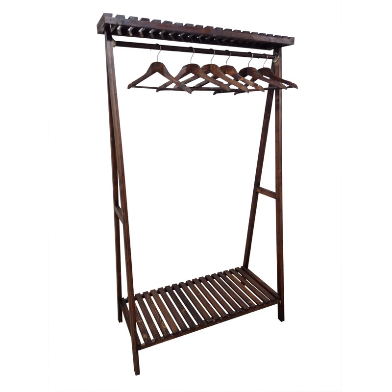 رگال لباس مدل Alsplus به همراه چوب لباسی مجموعه 6 عددی خانمان مدل 302614