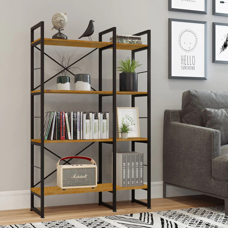 کتابخانه چهار طبقه  مدل LIB-54B77-90LIGHT خانمان مدل 301021